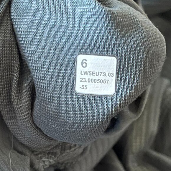 LULULEMON LWSEU73.03 ribbed earthy green legging/6/inseam-27.5 - Picture 3 of 4